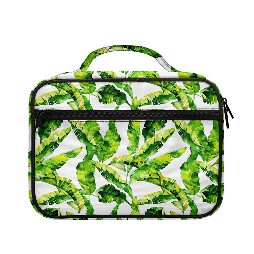 Tropical Banana Leaves Pattern Print Briefcase Bible Bag