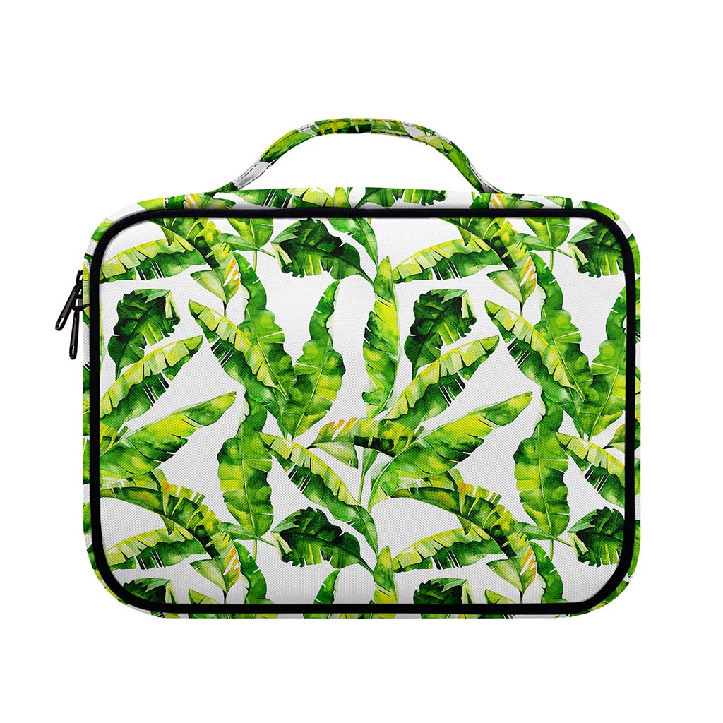 Tropical Banana Leaves Pattern Print Briefcase Bible Bag