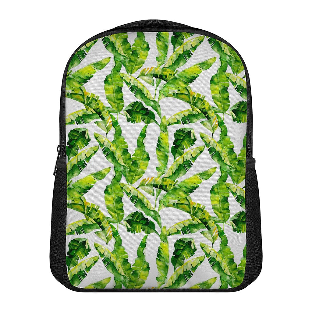 Tropical Banana Leaves Pattern Print Casual Backpack