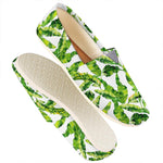 Tropical Banana Leaves Pattern Print Casual Shoes