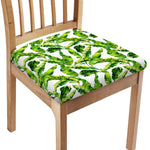 Tropical Banana Leaves Pattern Print Chair Cushion Cover