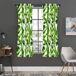 Tropical Banana Leaves Pattern Print Curtain