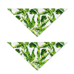 Tropical Banana Leaves Pattern Print Dog Bandana