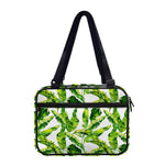 Tropical Banana Leaves Pattern Print Double Strap Bible Bag
