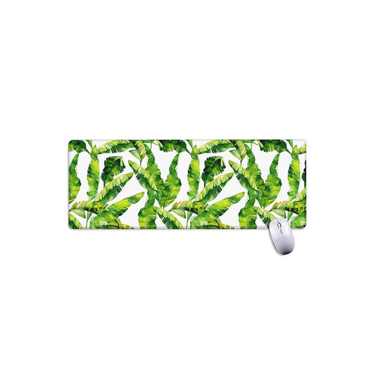 Tropical Banana Leaves Pattern Print Extended Mouse Pad