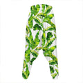 Tropical Banana Leaves Pattern Print Hammer Pants