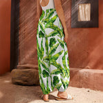 Tropical Banana Leaves Pattern Print Harem Pants