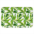 Tropical Banana Leaves Pattern Print Indoor Door Mat