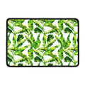Tropical Banana Leaves Pattern Print Kitchen Mat