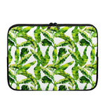 Tropical Banana Leaves Pattern Print Laptop Sleeve