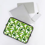 Tropical Banana Leaves Pattern Print Laptop Sleeve