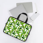 Tropical Banana Leaves Pattern Print Laptop Sleeve With Handle