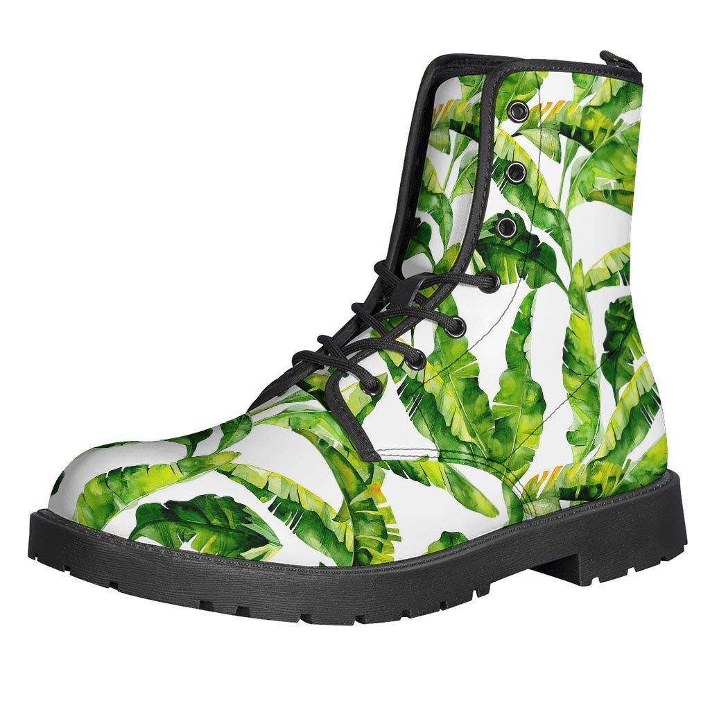 Tropical Banana Leaves Pattern Print Backpack