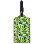Tropical Banana Leaves Pattern Print Luggage Tag