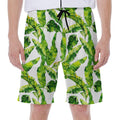 Tropical Banana Leaves Pattern Print Men's Beach Shorts