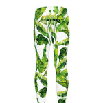 Tropical Banana Leaves Pattern Print Men's leggings