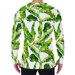 Tropical Banana Leaves Pattern Print Men's Long Sleeve T-Shirt