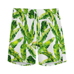 Tropical Banana Leaves Pattern Print Men's Sports Shorts