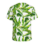 Tropical Banana Leaves Pattern Print Men's Sports T-Shirt