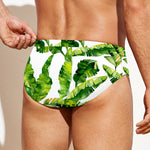 Tropical Banana Leaves Pattern Print Men's Swim Briefs