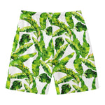 Tropical Banana Leaves Pattern Print Men's Swim Trunks