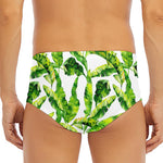 Tropical Banana Leaves Pattern Print Men's Triangle Swim Briefs