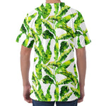 Tropical Banana Leaves Pattern Print Men's Velvet T-Shirt