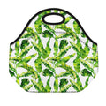 Tropical Banana Leaves Pattern Print Neoprene Lunch Bag