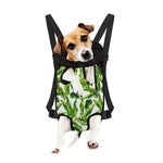 Tropical Banana Leaves Pattern Print Pet Carrier Backpack