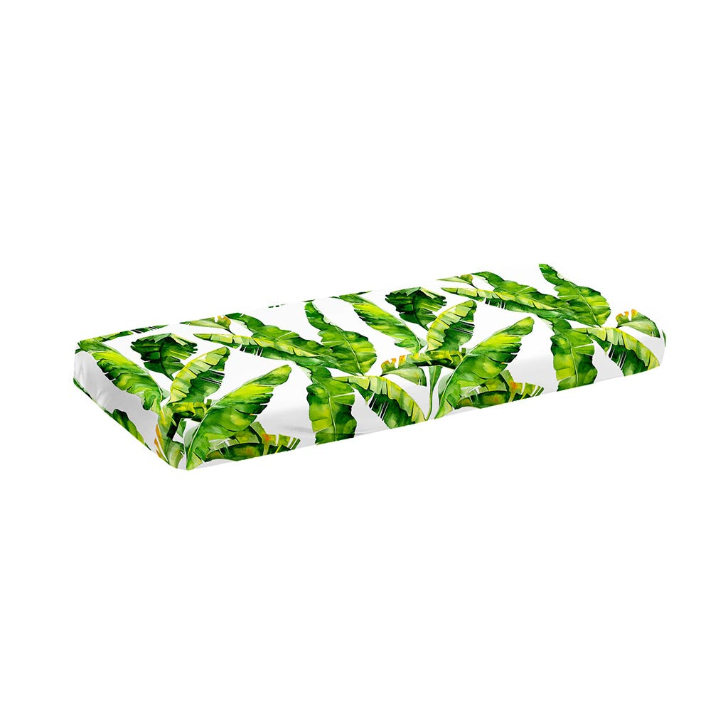 Tropical Banana Leaves Pattern Print Piano Keyboard Cover