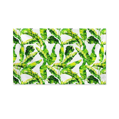 Tropical Banana Leaves Pattern Print Polyester Flag