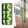Tropical Banana Leaves Pattern Print Refrigerator Handle Covers