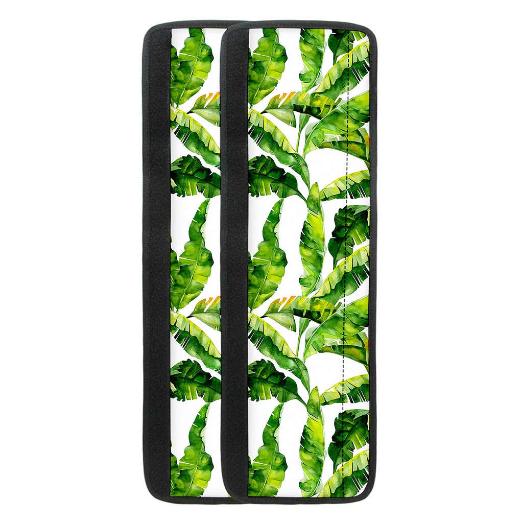 Tropical Banana Leaves Pattern Print Refrigerator Handle Covers