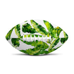 Tropical Banana Leaves Pattern Print Rugby Ball