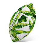 Tropical Banana Leaves Pattern Print Rugby Ball