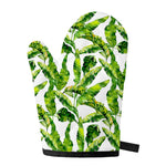 Tropical Banana Leaves Pattern Print Single Oven Mitt