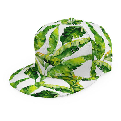 Tropical Banana Leaves Pattern Print Snapback Cap