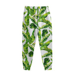 Tropical Banana Leaves Pattern Print Sweatpants