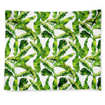 Tropical Banana Leaves Pattern Print Tapestry
