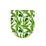Tropical Banana Leaves Pattern Print Toilet Lid Cover