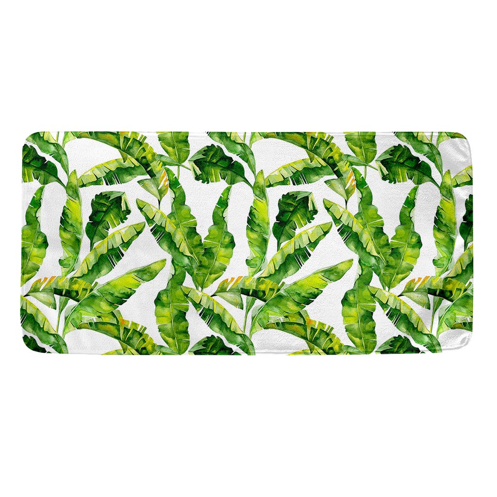 Tropical Banana Leaves Pattern Print Towel