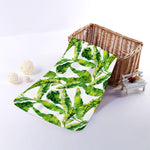 Tropical Banana Leaves Pattern Print Towel
