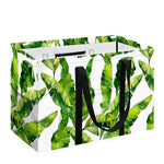 Tropical Banana Leaves Pattern Print Utility Tote Bag