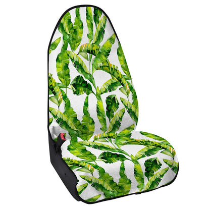 Tropical Banana Leaves Pattern Print Waterproof Car Seat Cover