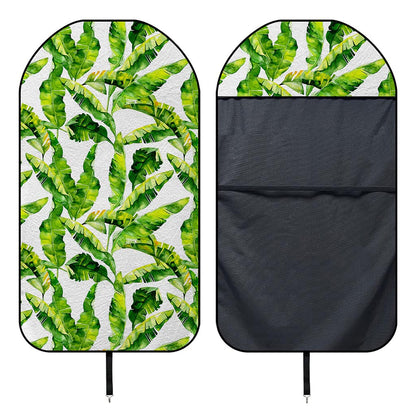 Tropical Banana Leaves Pattern Print Waterproof Car Seat Cover