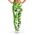Tropical Banana Leaves Pattern Print Women's Leggings