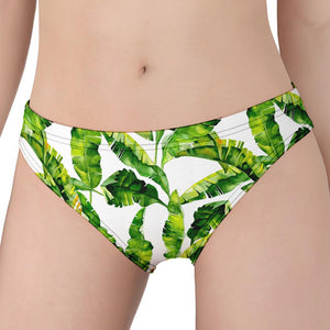 Tropical Banana Leaves Pattern Print Women's Panties