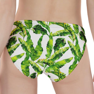 Tropical Banana Leaves Pattern Print Women's Panties