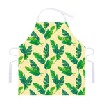 Tropical Banana Palm Leaf Pattern Print Adjustable Apron