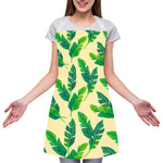 Tropical Banana Palm Leaf Pattern Print Adjustable Apron
